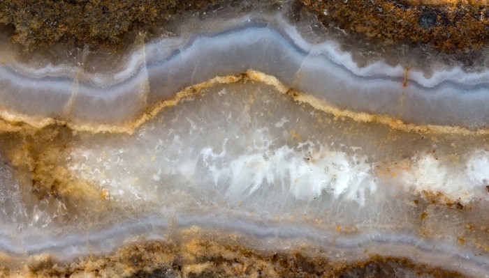 Фотография минерала Кварц разн. (Агат), Кварц. Леменский вулканогенный комплекс.
