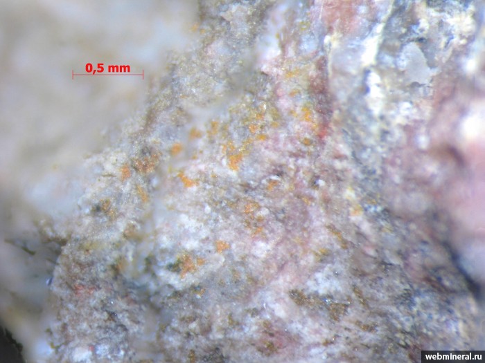 Фотография минерала Гречищевит. Арзакское (Hg) месторождение.