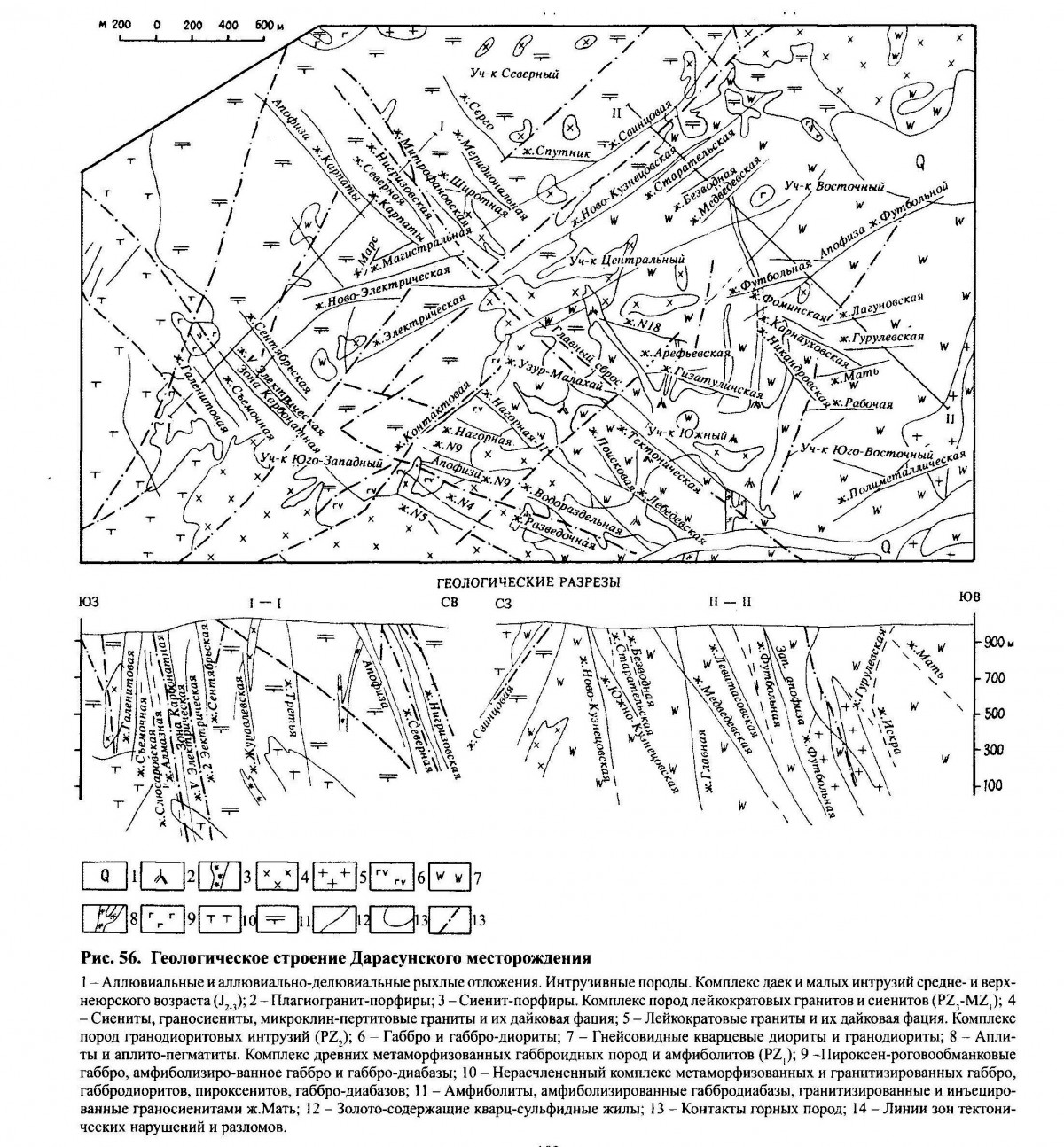 Геологическое строение Дарасунского месторождения.. Минералы и месторождения. webmineral.ru