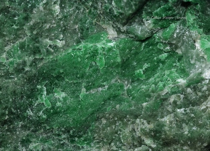 Фотография минерала Жадеит. Борусское месторождение.