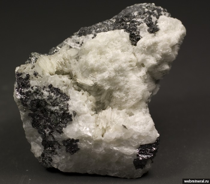 Фотография минерала Магнезит, Доломит, Магнетит. Железный рудник (Ковдорское (Fe) месторождение).