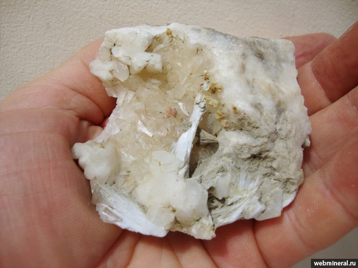 Фотография минерала Целестин, Кальцит, Доломит. Ильи мыс.