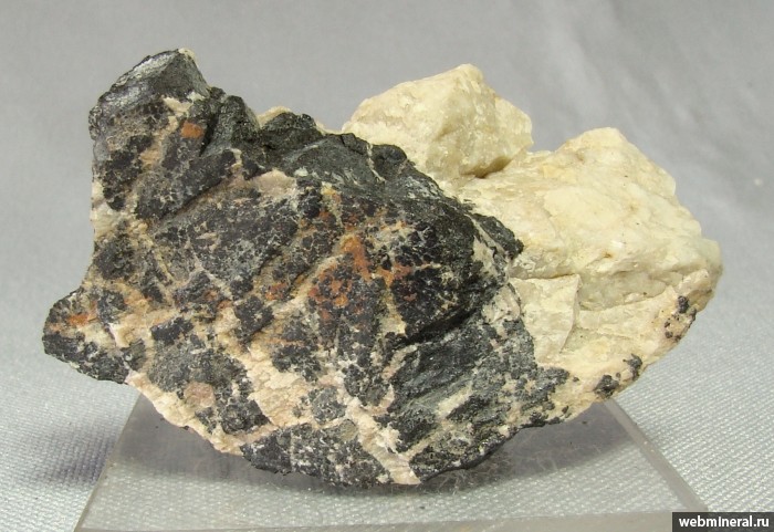 Фотография минерала Алланит-(Ce). Беркутинское месторождение.