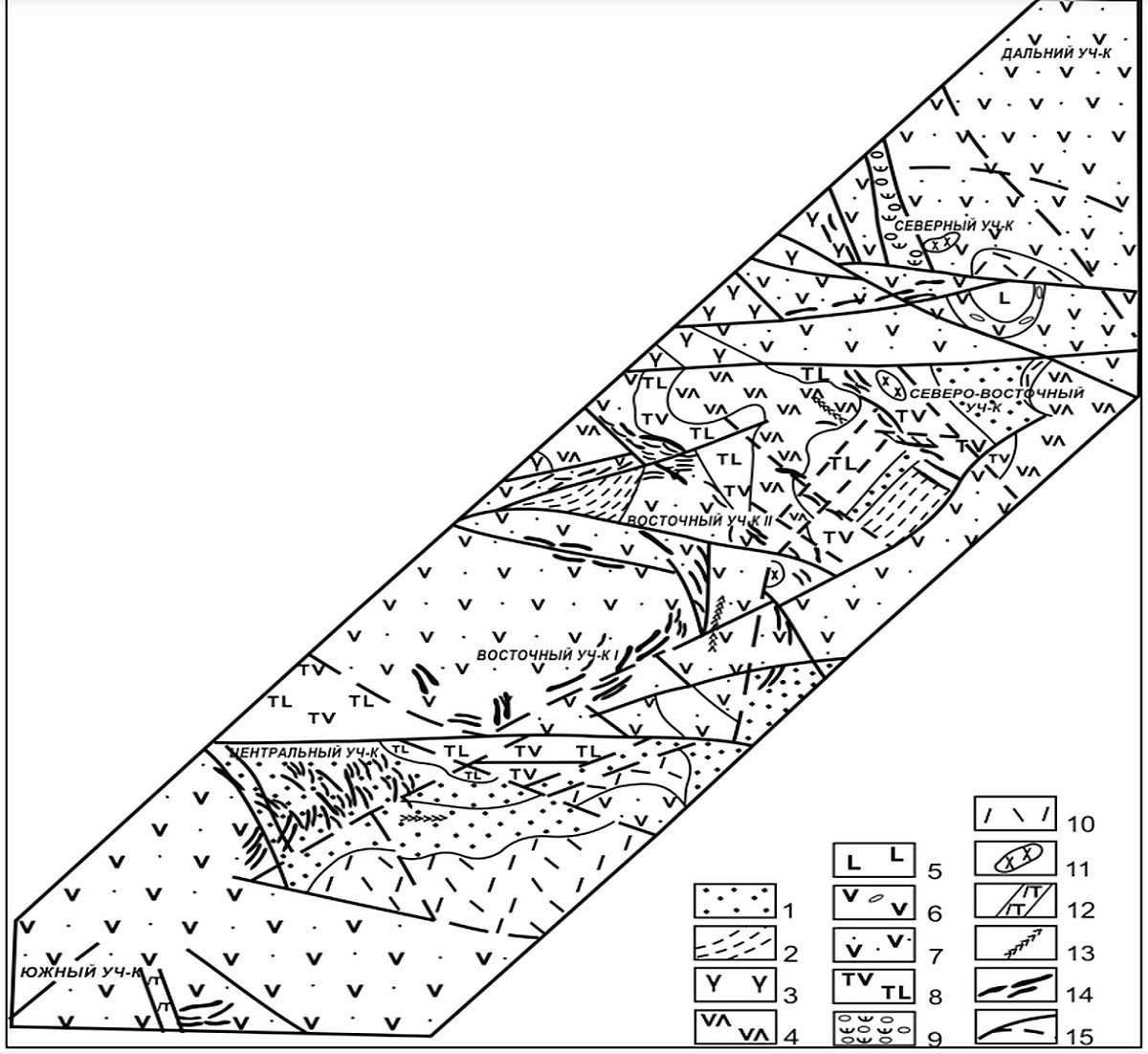 Схема геологического строения месторождения Архарлы. Фотография месторождения. Архарлы (Au-Ag) месторождение, Казахстан.