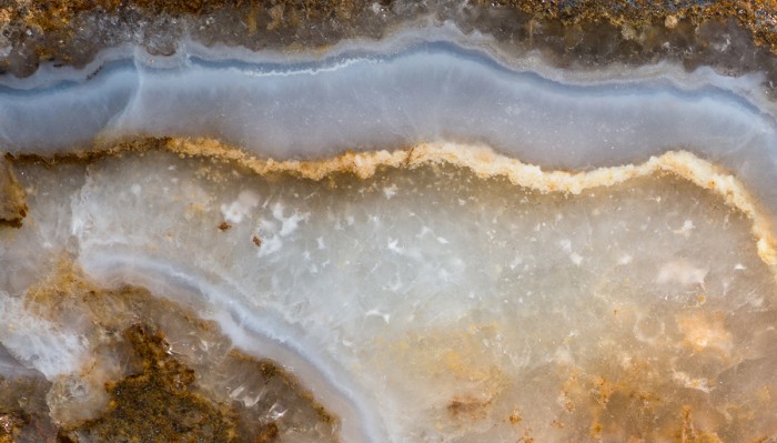 Фотография минерала Кварц разн. (Агат), Кварц. Леменский вулканогенный комплекс.
