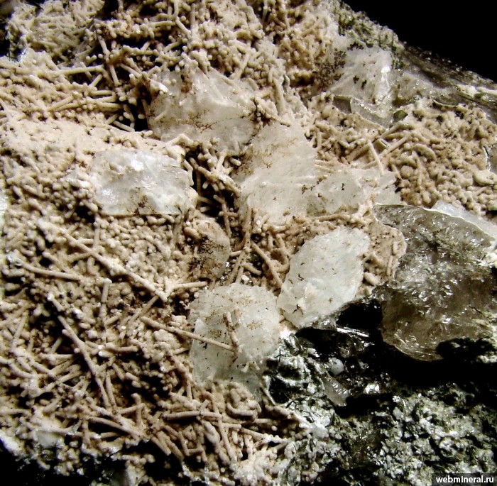 Фотография минерала Пренит, Гейландит-Ca. Булатовский карьер.