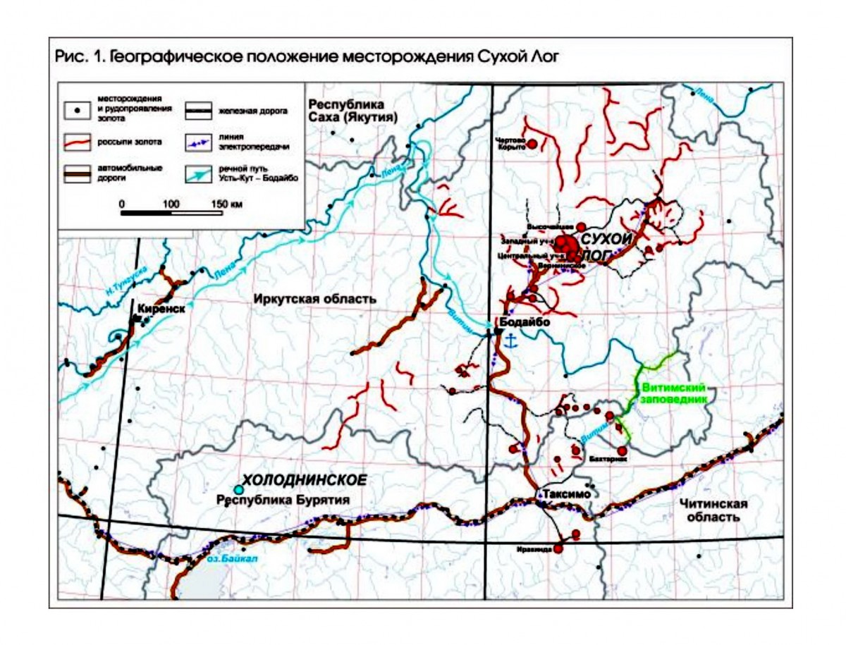 Иркутская месторождение карта